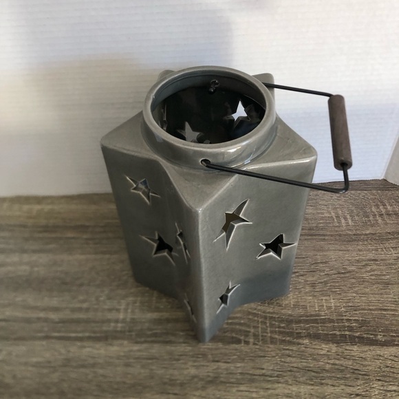 Rustic Star Lantern with Battery Operated Candle - Picture 2 of 13
